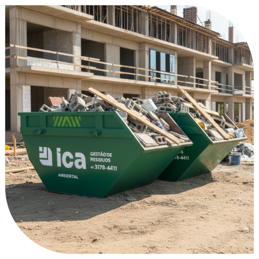 Locação de caçambas para obras e reformas